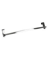 Toallero lateral de pegar cromo para mueble 35 cm